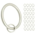 thumbnail image 3 of Meriville  1.5-Inch Inner Diameter Metal Curtain Rings with Eyelets Pewter - Set of 28, 3 of 5