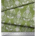 thumbnail image 3 of Soimoi Cotton Duck Fabric Leaves & Floral Block Print Sewing Fabric Yard 42 Inch Wide, 3 of 3