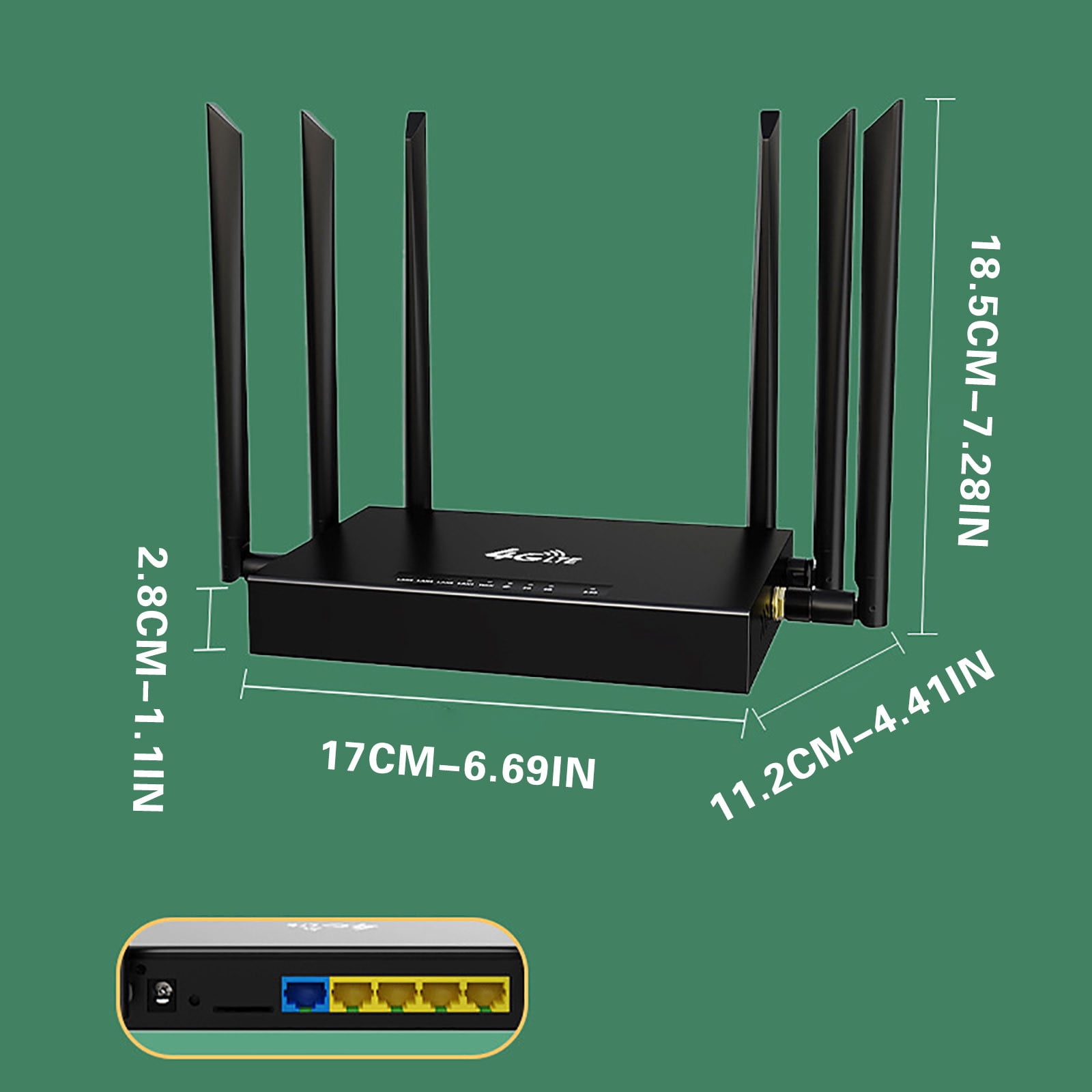 Iumwxz Wifi 6 Router Wireless Internet High Speed Smart Router with 6 Omnidirectional Antennas Plug and Play Christmas Ornaments Christmas home decor christmas clearance outdoors indoor