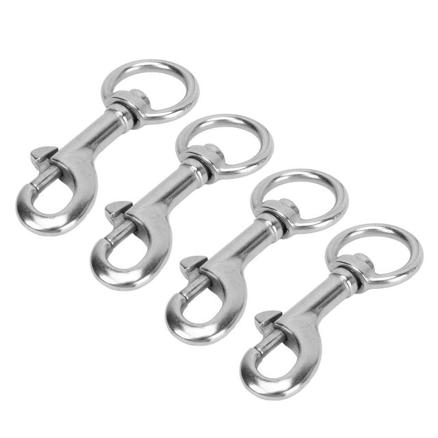 Swivel Eye Bolt Snap Hook 316 Stainless Steel Marine Grade Diving Clip Ship