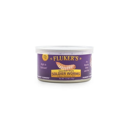 UPC: 0091197780042 | Fluker s Gourmet Canned Soldier Worms  1.2 Oz