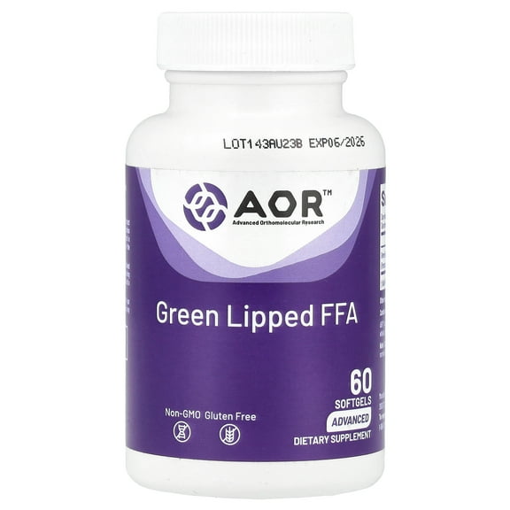 Advanced Orthomolecular Research AOR Green Lipped FFA, 60 Softgels (50 mg per Softgel)