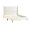 Beige 388, variant on Queen Velvet Wingback Platform Bed with Padded Headboard, Gray, No Box Spring Needed, Easy Assembly, Sturdy MDF and Particle Board Frame
