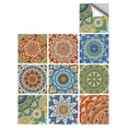 thumbnail image 4 of Azulejo de pared Vinilo Flor Etiqueta de la pared Mural Calcomanía para azulejos Etiqueta autoadhesiva impermeable para azulejos, MZ-2-103, Grande Scienceny HA002473-125, 4 of 6