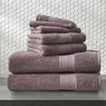 thumbnail image 2 of Better Homes & Gardens 6-Piece Bath Towel Set, Solid Purple, 2 of 10