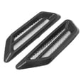 thumbnail image 3 of Unique Bargains 2 Pcs Chrome Adhesive Car Side Fender Vent Air Flow Decoration Sticker 17 x 4.5cm, 3 of 3