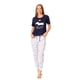 thumbnail image 1 of Incógnita Pijama Ligera Pantalón Blusa Estampado Mujer Juvenil Marino azul marino ECH Incógnita 660034, 1 of 5