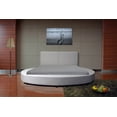 thumbnail image 2 of Greatime B1159 Modern Round Shape Platform Bed, King,White, 2 of 5