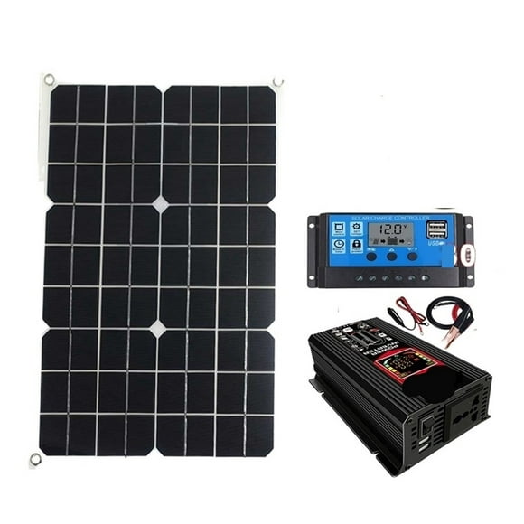 110-220 Solar Battery Inverter 4000W/6000W Solar Panel 18W Controller LED Display Solar ,Rapid Cooling with Minimal Noise