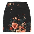 thumbnail image 4 of Lcziwo Womens Athletic Skirt Boho Floral Print High Waist Fitted Skorts Casual Summer Tennis Golf Skirts with Pockets Black,M, 4 of 4