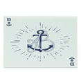 thumbnail image 1 of Vintage Nautical Tattoo Cutting Board, Vintage Anchor and Rope Starbursts Cardinal Directions Print, Decorative Tempered Glass Cutting and Serving Board, in 3 Sizes, by Ambesonne, 1 of 2