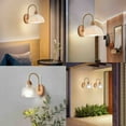 thumbnail image 7 of syligr Modern LED Wall Lamp with Glass Shade Dimmable Lighting for Bedroom Living Room Bathroom Corridor Hotel Decorative Fixture Easy Installation Vertical Horizontal Mount, 7 of 7