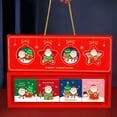 thumbnail image 4 of Wovilon Handheld Hollow Personalized Christmas Carton 4 Pack Food Gift Packaging Box Empty Boxes, 4 of 6