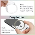 thumbnail image 3 of Uxcell Magnetic Adapter Ring, Magnetic Wireless Charger Conversion Kit Purple, 3 of 8
