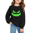 thumbnail image 5 of Mercatoo Boys Girls Pullover Halloween Crewneck Long Sleeve Pumpkin Graphic Printed Sweatshirt Loose Warm Tops, 5 of 6