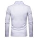 thumbnail image 4 of Cárdigan liso con bolsillo para hombre, suéter informal de poliéster, chaqueta ajustada Pompotops oipoqjl21547, 4 of 8