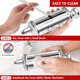 thumbnail image 3 of ZACME 1 Paquet Accessoire pour Rouleau à Pâtes pour Tous les Mélangeurs sur Socle KitchenAid et Cuisinart, Accessoire à Pâtes en Acier Inoxydable avec 8 Réglages Réglables, 3 of 7