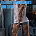 thumbnail image 2 of Ergonomic Tricep Rope Pulldown Attachments, Upgraded 27 32 40 & 47 Inch Extra Long Triceps Rope Cable Attachments for Gym, LAT Pull Down Bar for Cable Machine, Tricep Workout Cable Attachments, 2 of 6