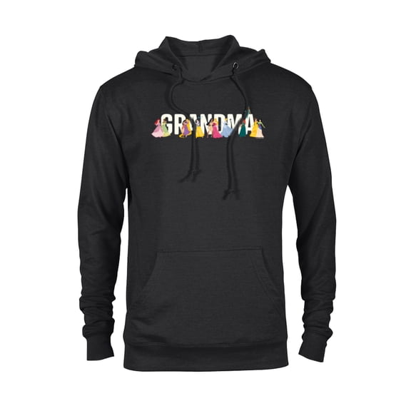 Disney Princess Squad Grandma Family Trip Vacation Reunion - Pullover Hoodie for Adults - Customized-Black