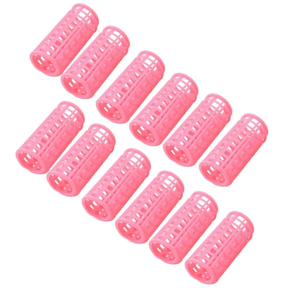 REGALWOVEN Plastic Hair Rollers Curlers for Short Long Hair DIY 12 Pcs