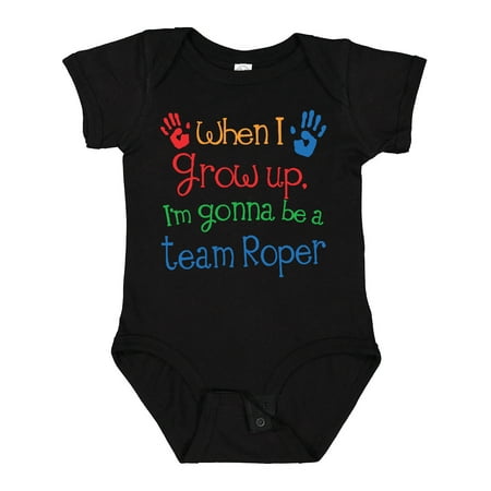 

Inktastic Future Team Roper Cowboy Rodeo Gift Baby Boy or Baby Girl Bodysuit