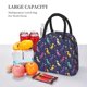 thumbnail image 5 of Disketp Colorful Dinosaur Bolsa Térmica para Almuerzo, Lonchera con Abertura Amplia y Gran Capacidad, Organizador Reutilizable para Mujeres, Hombres y Adultos, 5 of 6