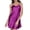 Purple, variant on Gkeoshab Silk Pajamas for Men Women's Summer Strap Thin Slim Fit Solid Color Hanging Dress Sleepdress