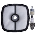 thumbnail image 2 of Repower Tune Up Kit, Reliable Replacement Not Easy To Damage Air Filter Spark Plug Kit  For SRM210 Lawn Mower Accessories, 2 of 8