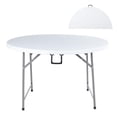 thumbnail image 1 of Mesa Redonda Plegable Kingshouse para Comedor 122 cm Blanca, 1 of 9