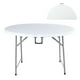 thumbnail image 1 of Mesa Redonda Plegable Kingshouse para Comedor 122 cm Blanca, 1 of 9