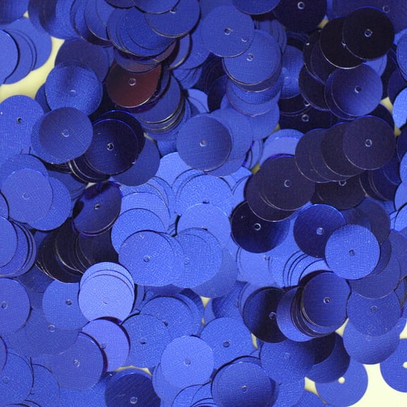 Royal Blue Sequins 10mm Shiny Metallic Made in USA