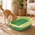 thumbnail image 4 of huayou Open Top High Sided Cat Litter Box, Anti-Splash Large Capacity Kitten Litter Pan, Easy Clean Pet Toilet, for Indoor Small Medium Cats, 4 of 7
