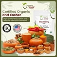 thumbnail image 5 of Organic Way Blackberry Leaf (Rubus Fruticosus) Cut & Sifted -Herbal Tea | European Wild-Harvest | Organic & Kosher Certified | Non GMO & Gluten Free | USDA Certified | Origin - Albania(1 lbs / 16oz), 5 of 8