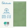 thumbnail image 4 of Cotton Paradise 100% Cotton 6 Piece Towel Set, Soft Absorbent Quick Dry Towels for Bathroom, Sage Green, 4 of 7