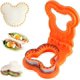 thumbnail image 1 of Sandwich cutter and sealer diy bread tool fun edge cutter for kids adults orange, 1 of 5