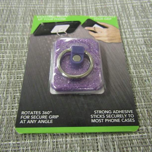 E-Circuit Cell Phone Ring Holder Secure Grip Stand, 360° Rotation