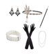 thumbnail image 2 of Conjunto de accesorios para mujer de los años 20, diadema creativa para vestir, baile de graduación, cosplay Estilo C, 2 of 8