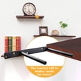 thumbnail image 4 of TOOLTOO Floating Shelf Bracket Concealed Metal Shelf Bracket Invisible Shelf Support with 12 Screws & 12 Anchors, 2 Pcs, 4 of 7