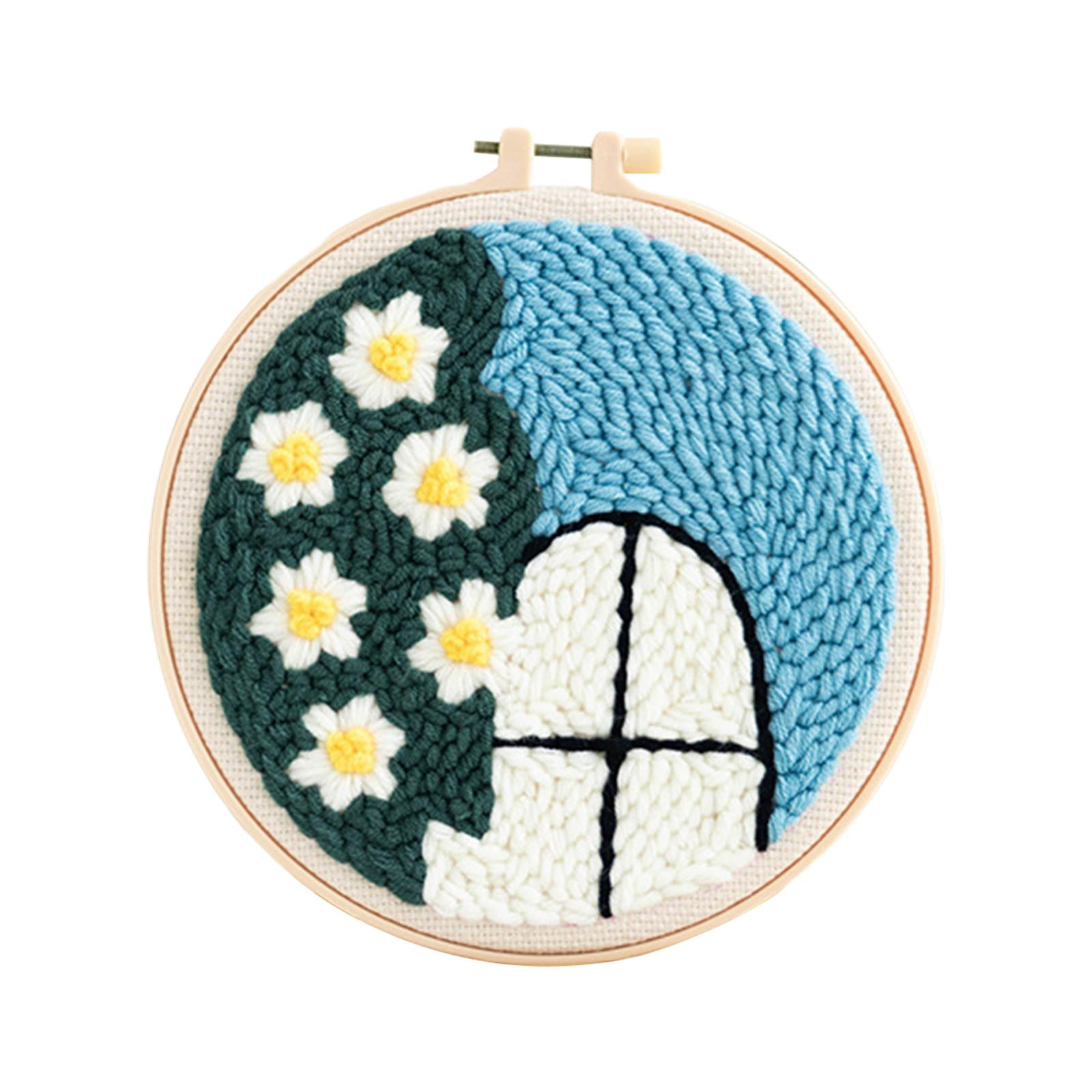 Punch Embroidery Instructions Landscape DIY Basic Tools Pattern Sewing