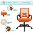 thumbnail image 4 of Walnew Mid Back Office Desk Chair with Lumbar Support Computer Ergonomic Mesh Chair with Armrest (Orange), 4 of 7
