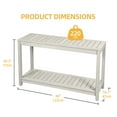 thumbnail image 3 of DWVO 48in Modern Farmhouse Console Table, Wood Outdoor Console Table,Side End Table for Outdoor Indoor - Gray, 3 of 7