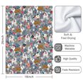 thumbnail image 3 of 2 Pcs Funny Kitchen Towels,Bulldog Dog and Flower Florals Microfiber Dish Towels,Kitchen Tea Towels,Kitchen Towel Set (18" X 26"), 3 of 3