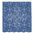 thumbnail image 2 of Ambesonne Oriental Shower Curtain, Curly Mandala Flowers Art, 69"Wx84"L, Slate Blue, 2 of 4