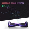 thumbnail image 4 of EVERCROSS Hoverboard, Hoverboard for Adults, Hoverboard with Seat Attachment, 6.5 In. Hover Board Self Balancing Scooter with Bluetooth Speaker and LED Lights, Suit for Adults and Kids, Purple, 4 of 6