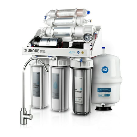 Ukoke 6 Stages Reverse Osmosis, Water Filtration System, 75 GPD with (Best Water Filtration System)