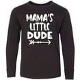 thumbnail image 3 of Inktastic Mama's Little Dude with Arrow Long Sleeve Youth T-Shirt, 3 of 5