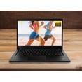 thumbnail image 4 of Lenovo ThinkPad T490s Notebook, 14" IPS FHD Touch Display, Intel Core i7-8665U Upto 4.8GHz, 16GB RAM, 256GB NVMe SSD, HDMI, Thunderbolt, Card Reader, Wi-Fi, Bluetooth, Windows 10 Pro, 4 of 7