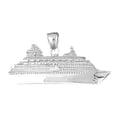 thumbnail image 1 of 18K White Gold Cruise Ship Pendant - 23 mm, 1 of 2