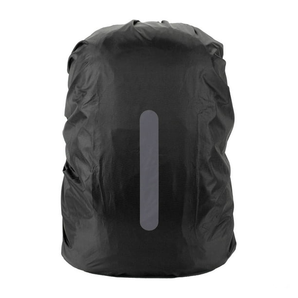 Funda para lluvia para mochila YUNYI BRAND resistente al agua ligera reflectante alta visibilidad color negro XL