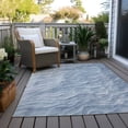 thumbnail image 6 of Addison Rugs Chantille Indoor/Outdoor Transitional Waves Denim Washable Rectangle Rug, 10' x 14', 6 of 6